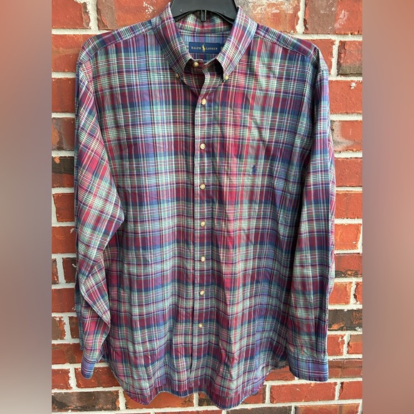 Polo Ralph Lauren Other - Polo by Ralph Lauren Big & Tall Men’s Long Sleeve Button Down XLT Plaid Shirt